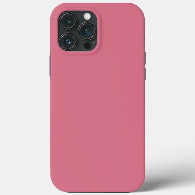 Solide staubige Rose Rosa Wassermelone Case-Mate iPhone Hülle (Rückseite)