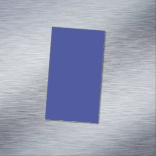 Solide tiefblaue Kulisse Kühnes minimalistisches Magnetische Visitenkarte