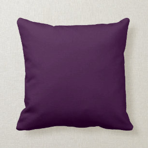 Solide violet doux, coussin simple de raisin foncé