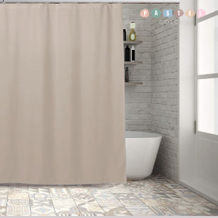 Solide weiche Himmelslicht-Pastell-Beige-Tan-Braun Duschvorhang