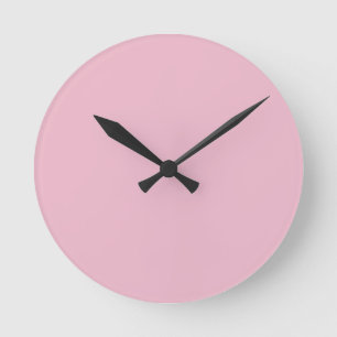 Solide weiche rosafarbene Wanduhr