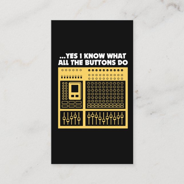 Solider Audioingenieur - Musik DJ-Turntable Visitenkarte (Vorderseite)