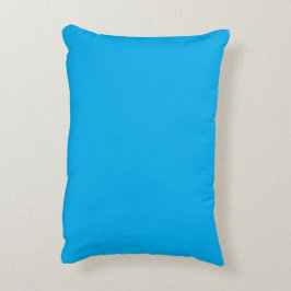 Solider Cyan-Blauer Hintergrund Dekokissen