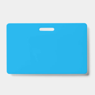 Solider Cyan-Blauer Hintergrund Minimalistischer Ausweis