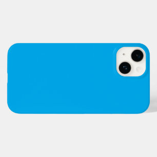Solider Cyan-Blauer Hintergrund   Minimalistischer Case-Mate iPhone 14 Hülle