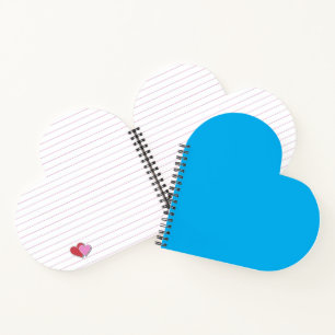 Solider Cyan-Blauer Hintergrund   Minimalistischer Notizbuch