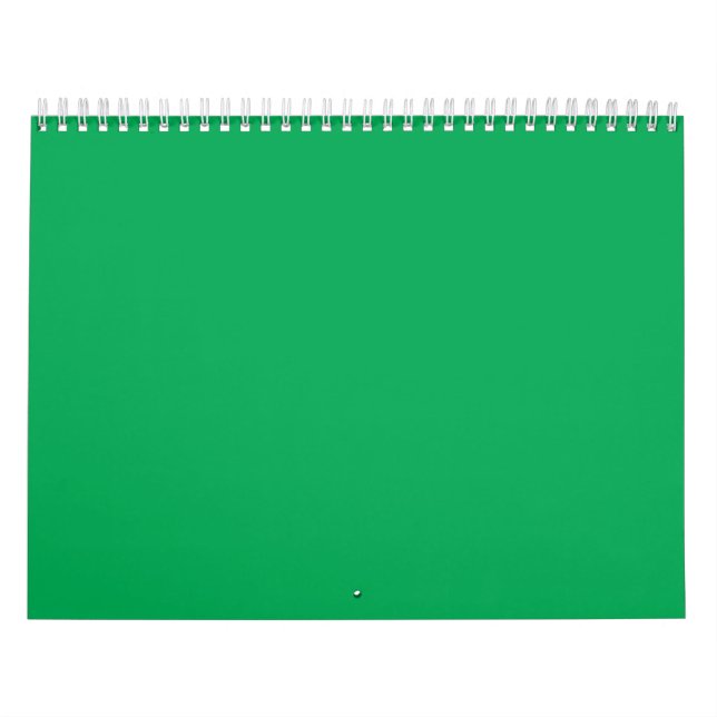 Solider grüner Hintergrund – minimalistisches Vorl Kalender (Titelbild)