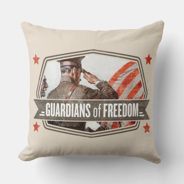 Solider Guardian of Freedom Kissen (Vorderseite)