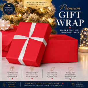 Solider roter Hintergrund  Geschenkpapier