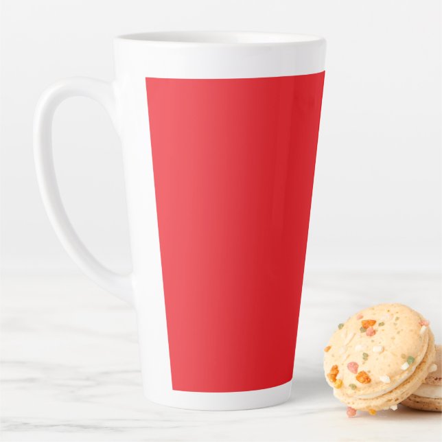Solider roter Hintergrund  Milchtasse (Beispiel)