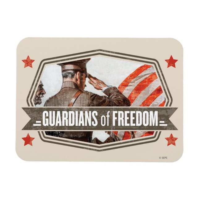 Solider Wächter der Freiheit Magnet (Horizontal)