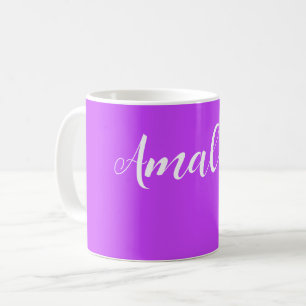 solides fluoreszierendes helles Neonlila   Kaffeetasse