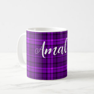 solides fluoreszierendes helles Neonlila Kaffeetasse