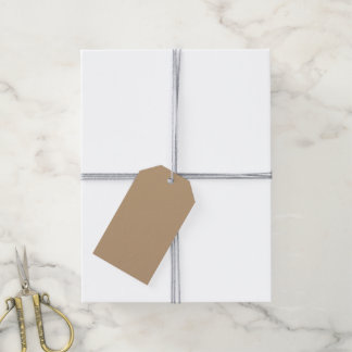 Solides Grau Orange Geschenkanhänger