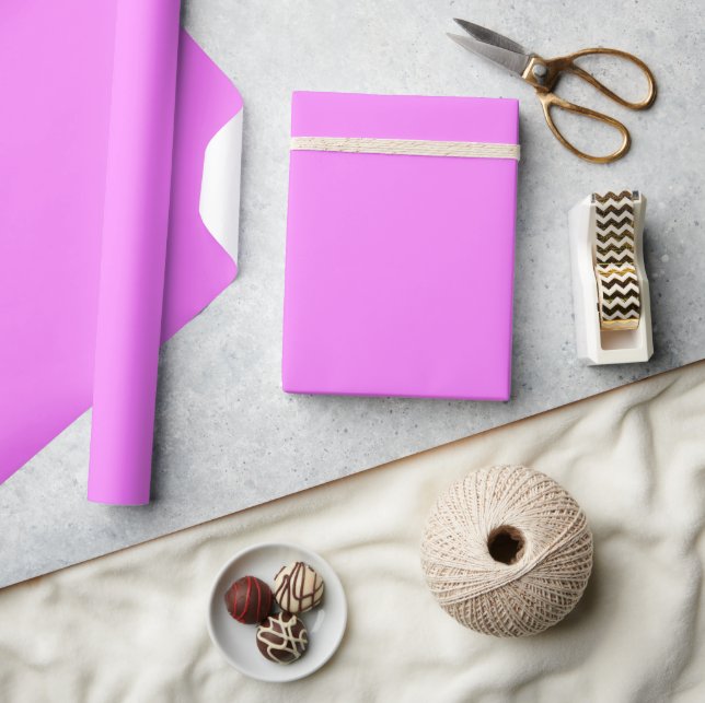 Solides helles Magenta hellrosa Geschenkpapier (Basteln)