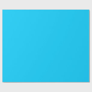 Solides lebendiges Himmelblau minimalistisches Ein Geschenkpapier