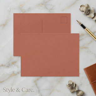 Solides Mecca-Orange-Postkarten elegant minimales Postkarte