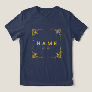 Solides Navy-Tri-Blend-Shirt, zugeschnitten auf Ih Tri-Blend Shirt