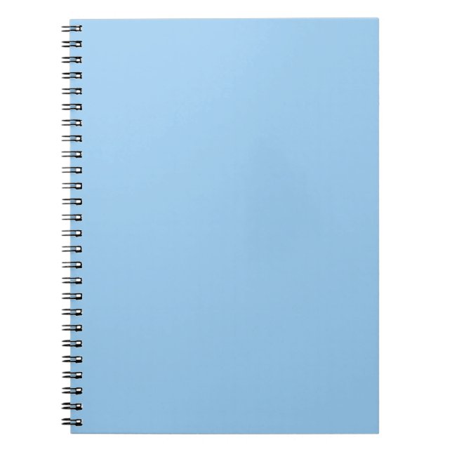 Solides Pulver hellblass Baby blau Notizblock (Vorderseite)