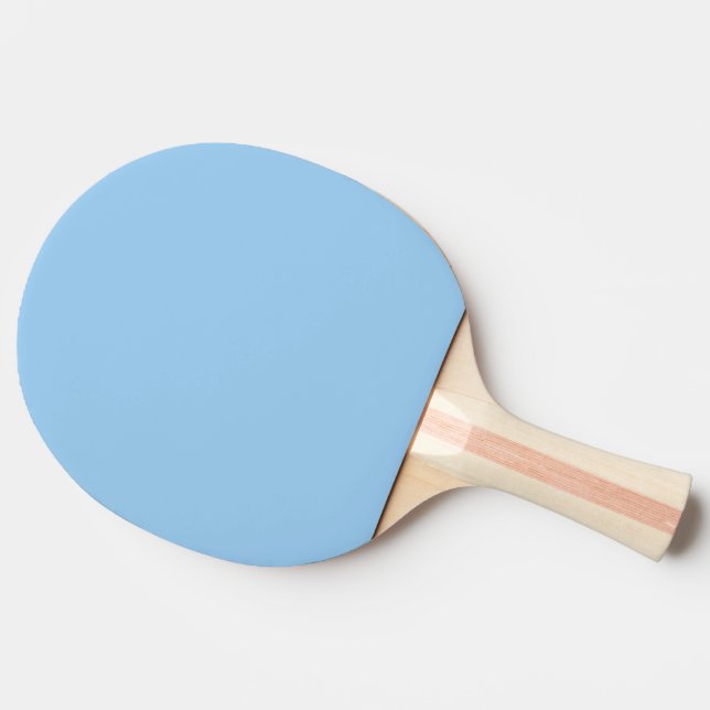 Solides Pulver hellblass Baby blau Tischtennis Schläger (Seitenansicht)