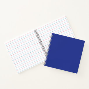 Solides tiefblaues Hintergrundbild Kühnes minima Notizbuch