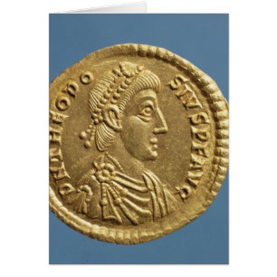 Solidus of Theodosius I the Great draped