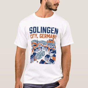 Solingen Deutschland Traditionelle Stadtansicht mi T-Shirt