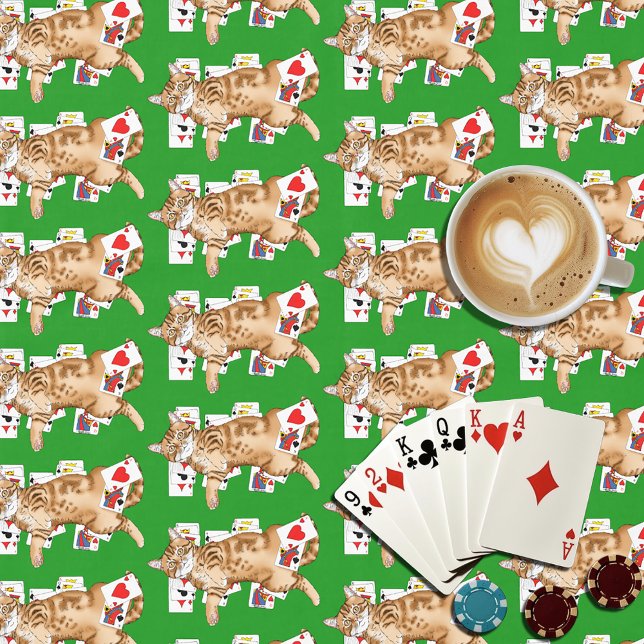 Solitaire Game Cards Cat Tischdecke (Von Creator hochgeladen)