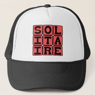 Solitaire, Kartenspiel für eine Person Truckerkappe