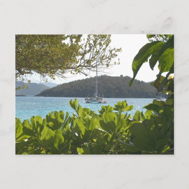 Solitärboot Postkarte (Vorderseite)