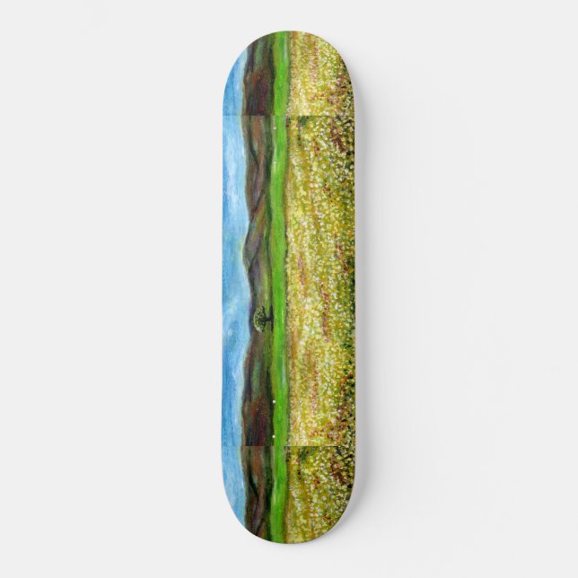 SOLITÄRISCHER BAUM IM BEREICH DER GELBEN BLUME, TU SKATEBOARD (Vorderseite)