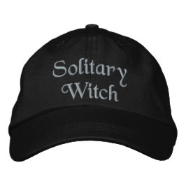 Solitary Hexe Zitat Lila Personalisiert Black Bestickte Baseballkappe