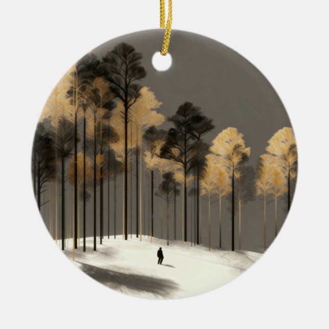 Solitary Walker Forest Ornament (Vorne)