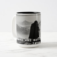 Solitary Warrior Tasse - Schwarz & Weiß Fantasie