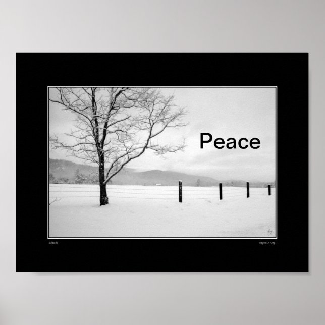 Solitude Card - Frieden Poster (Vorne)