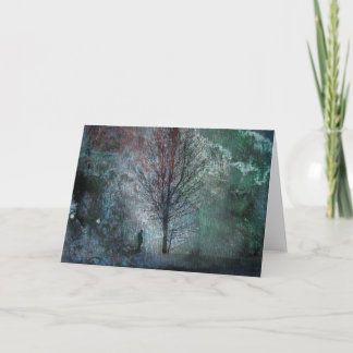 Solitude - carte de voeux vierge