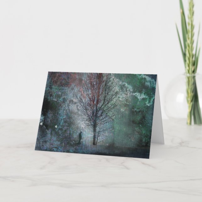 Solitude - carte de voeux vierge (Devant)