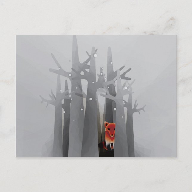 Solitude Fox Postkarte (Vorderseite)