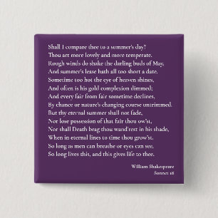 Soll ich dich mit einem Sommertag vergleichen? Son Button