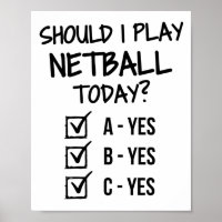 Soll ich heute Netball spielen?