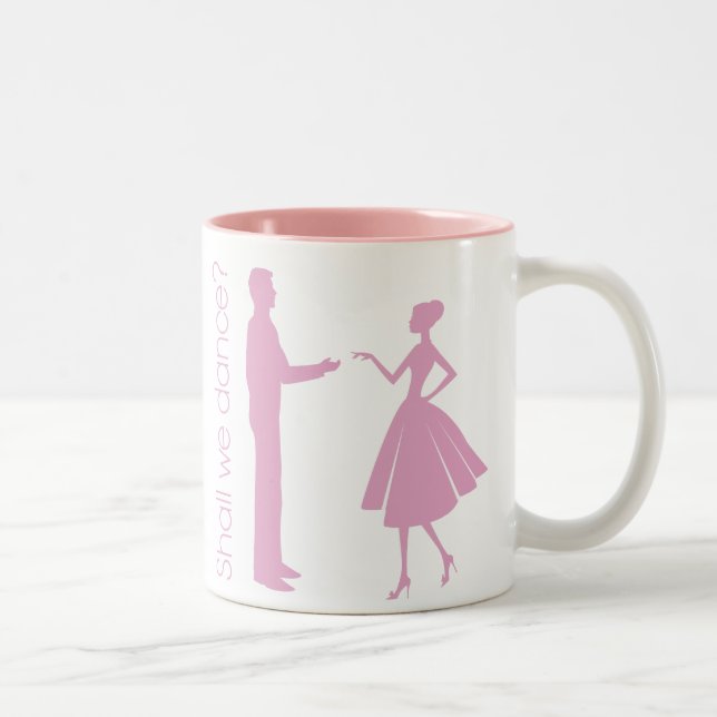 Sollen wir tanzen? zweifarbige tasse (Rechts)