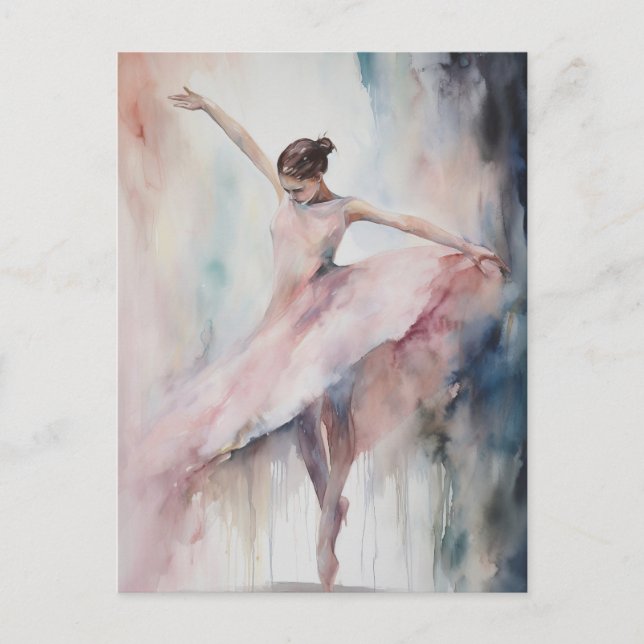 Solo-Balletttänzer-Postkarte Postkarte (Vorderseite)