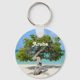 Solo- Divi Divi Baum in Aruba Schlüsselanhänger