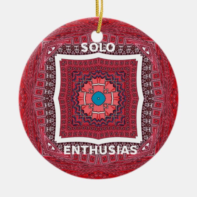 Solo Enthusiasmus Keramikornament (Vorne)