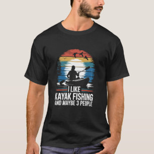 Solo-Kajak-Angeln-Freiheitszitat T-Shirt