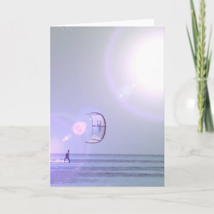 Solo Kiteboard Greeting Card Karte