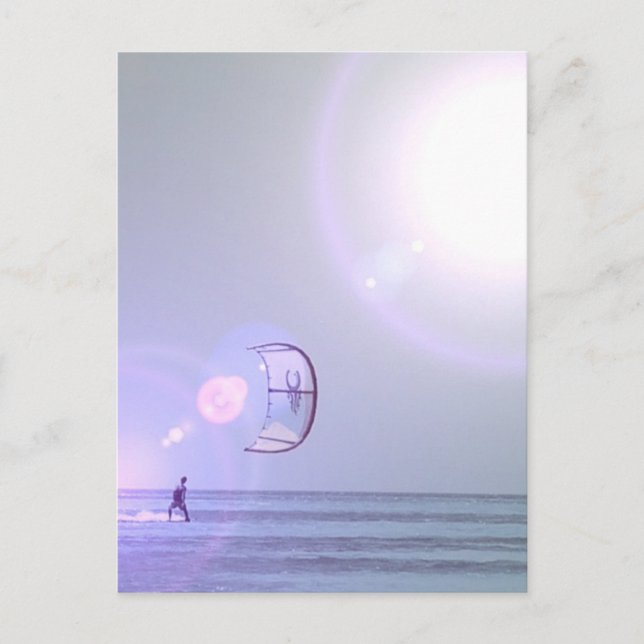 Solo Kiteboard Postkarte (Vorderseite)