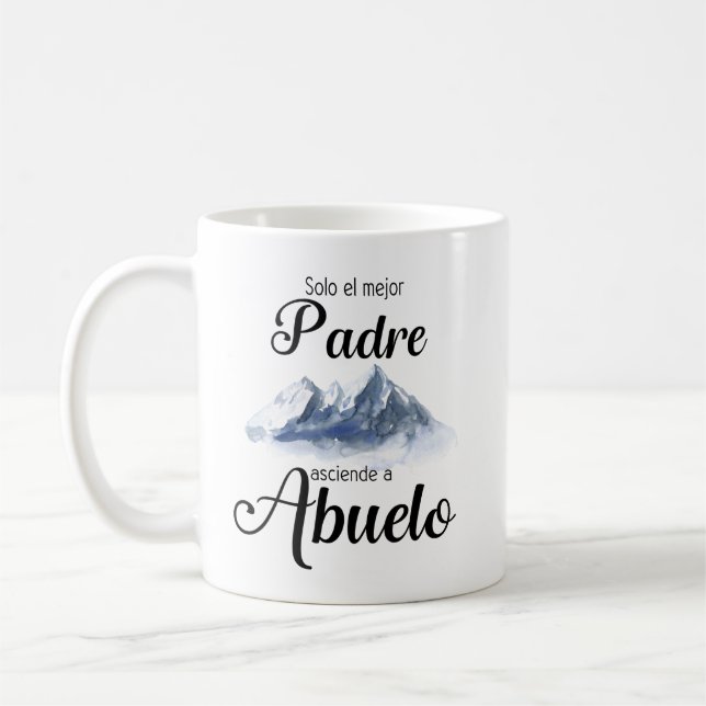 Solo La Mejor Padre Asciende A Abuelo Mug (Gauche)