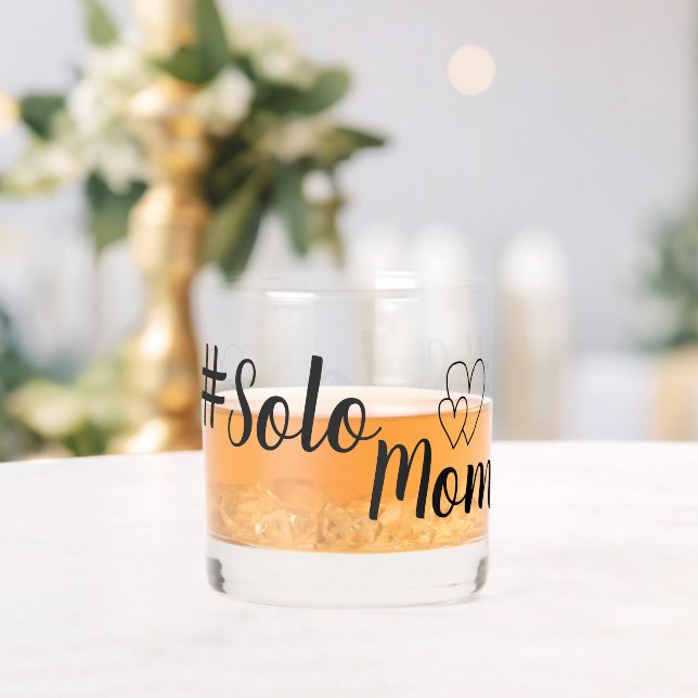 # Solo Mama Single Parent Trinkbehälter Set Whiskyglas (Insitu (Hochzeit))