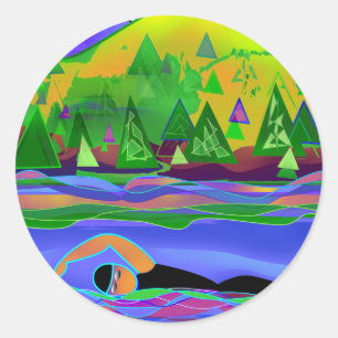 Solo Runder Aufkleber